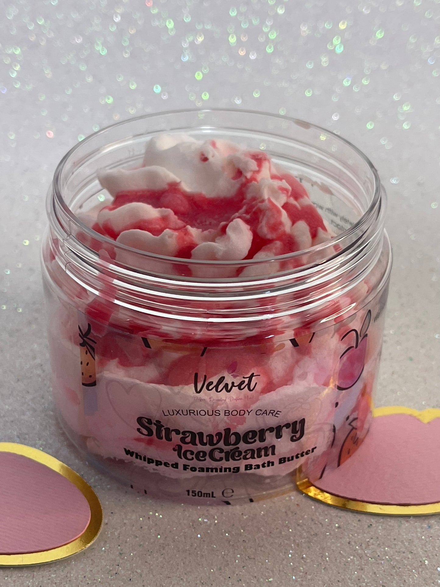 Strawberry Icecream Whipped foaming body butter